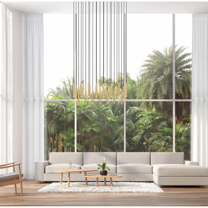 23 Light Linear Chandelier
