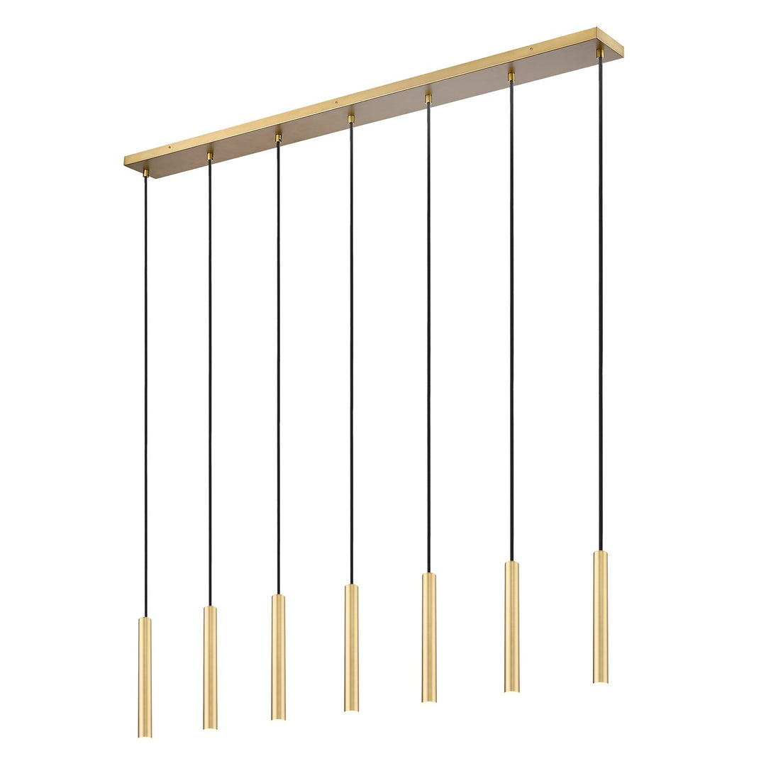 7 Light Linear Chandelier by Z-Lite