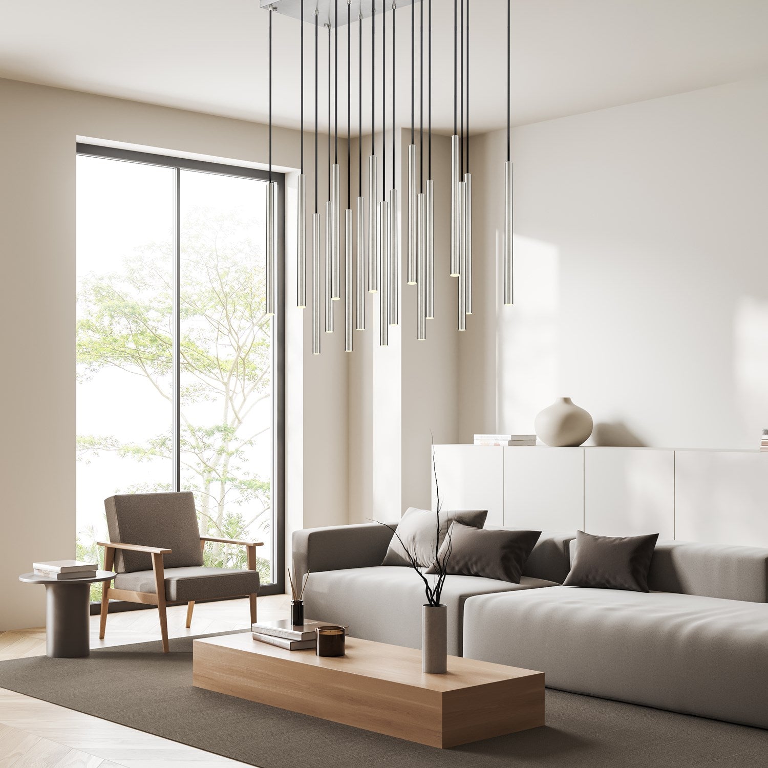 17 Light Linear Chandelier