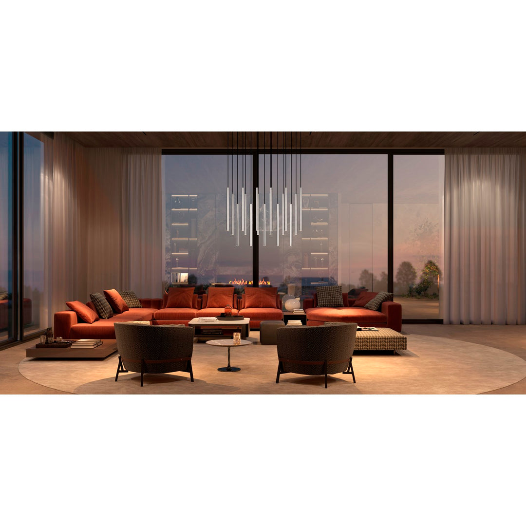 17 Light Linear Chandelier
