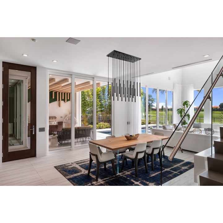 23 Light Linear Chandelier
