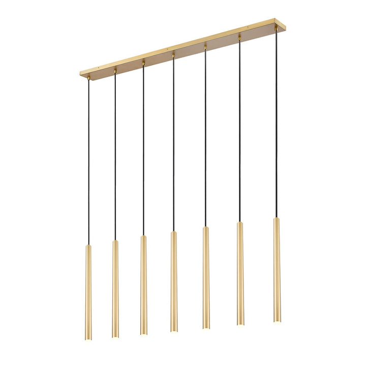 7 Light Linear Chandelier by Z-Lite