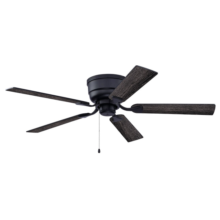 52-In. Ceiling Fan With Pull Chain And Remote Matte Black