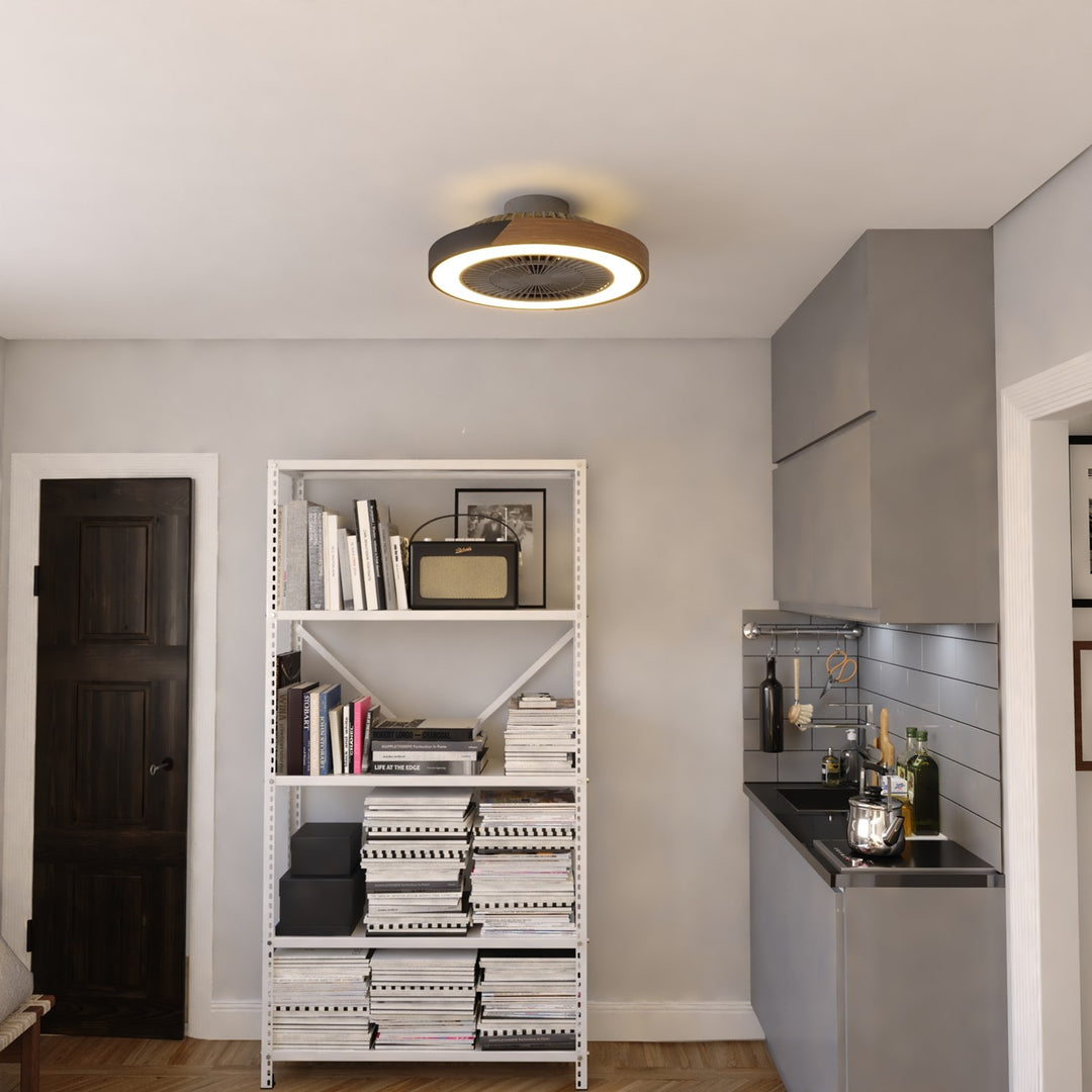 20-In. Led Ceiling Fan Matte Black