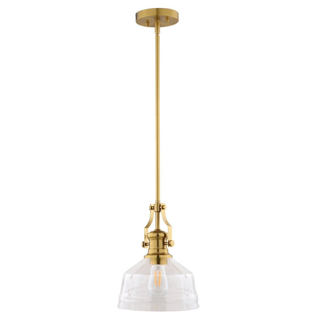 9-In. W Mini Pendant Brushed Gold