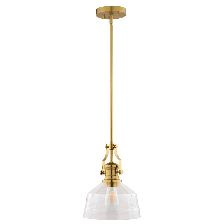 9-In. W Mini Pendant Brushed Gold