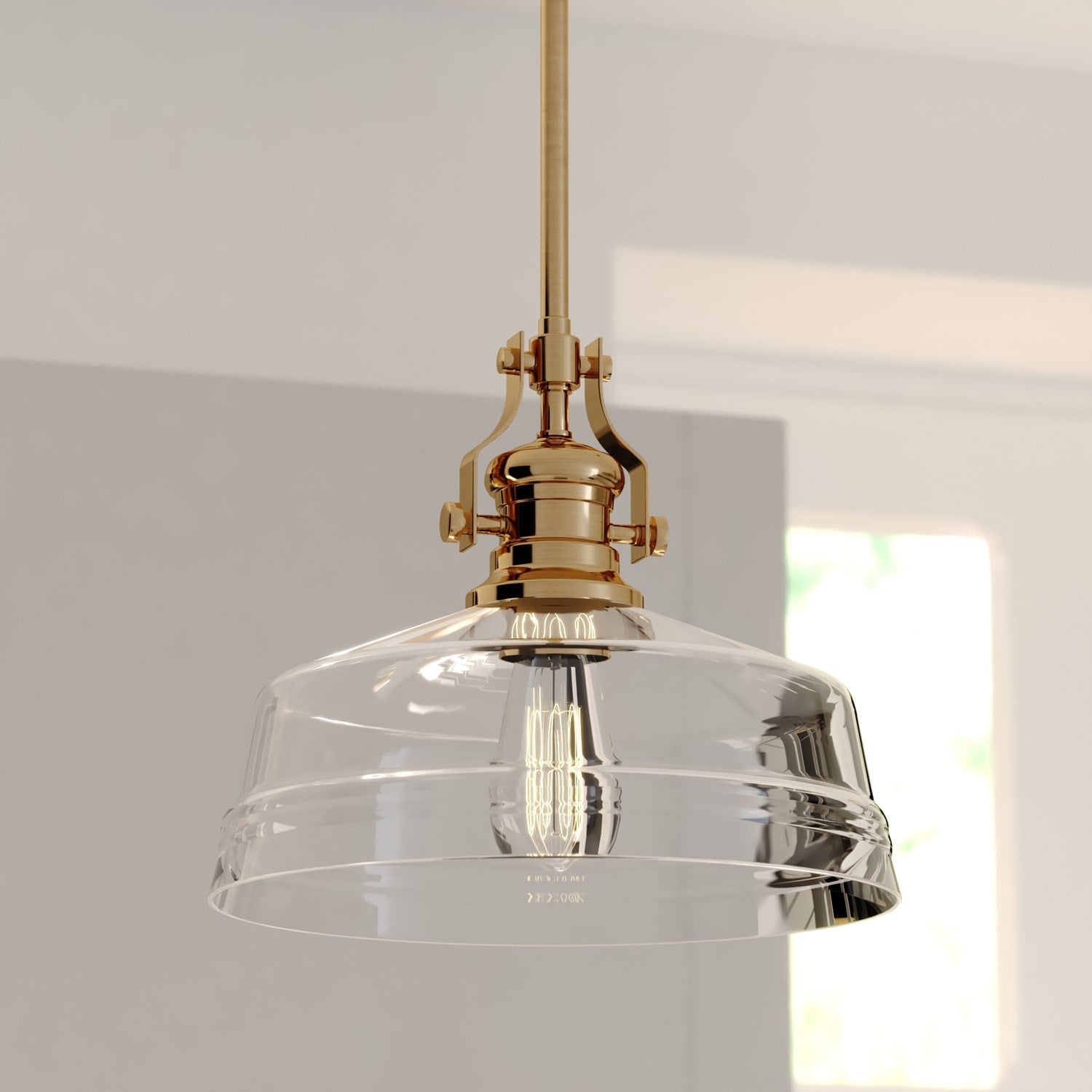 12-In. W Pendant Brushed Gold