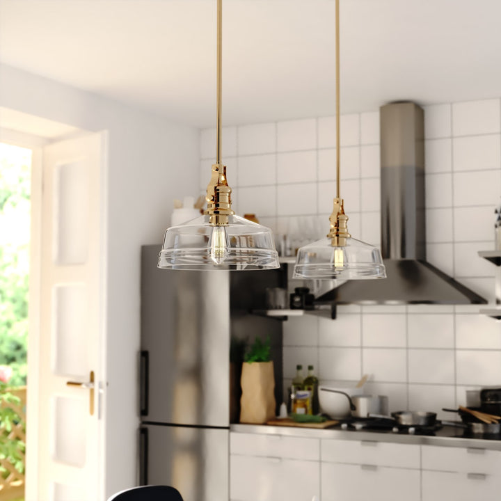 12-In. W Pendant Brushed Gold