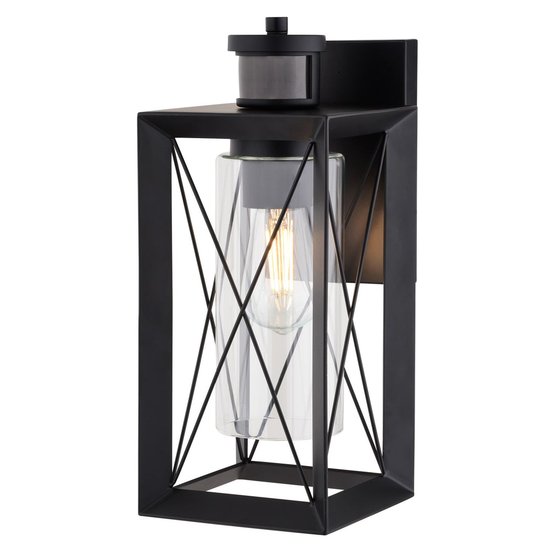 Dualux 6-In. W Outdoor Motion Sensor Wall Light Matte Black by Vaxcel International