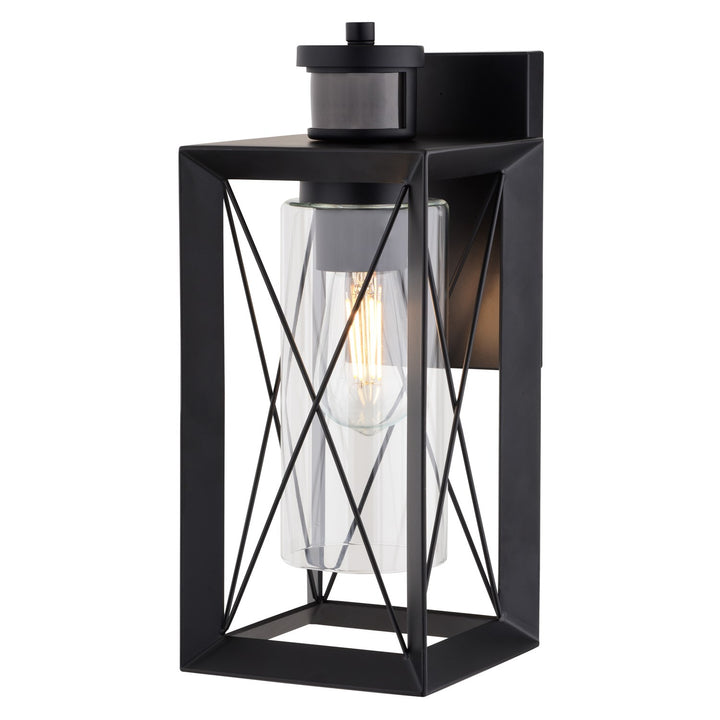 Dualux 6-In. W Outdoor Motion Sensor Wall Light Matte Black by Vaxcel International