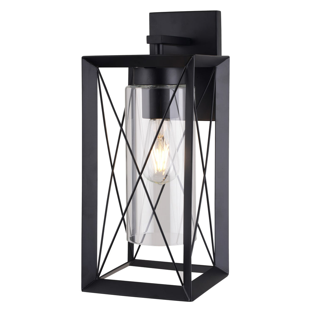 7-In. W Outdoor Wall Light Matte Black by Vaxcel International