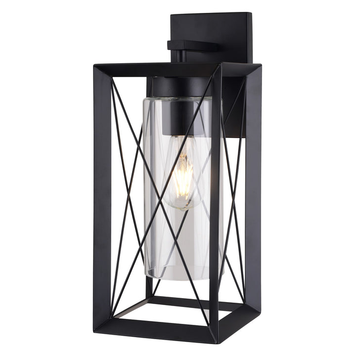 7-In. W Outdoor Wall Light Matte Black by Vaxcel International