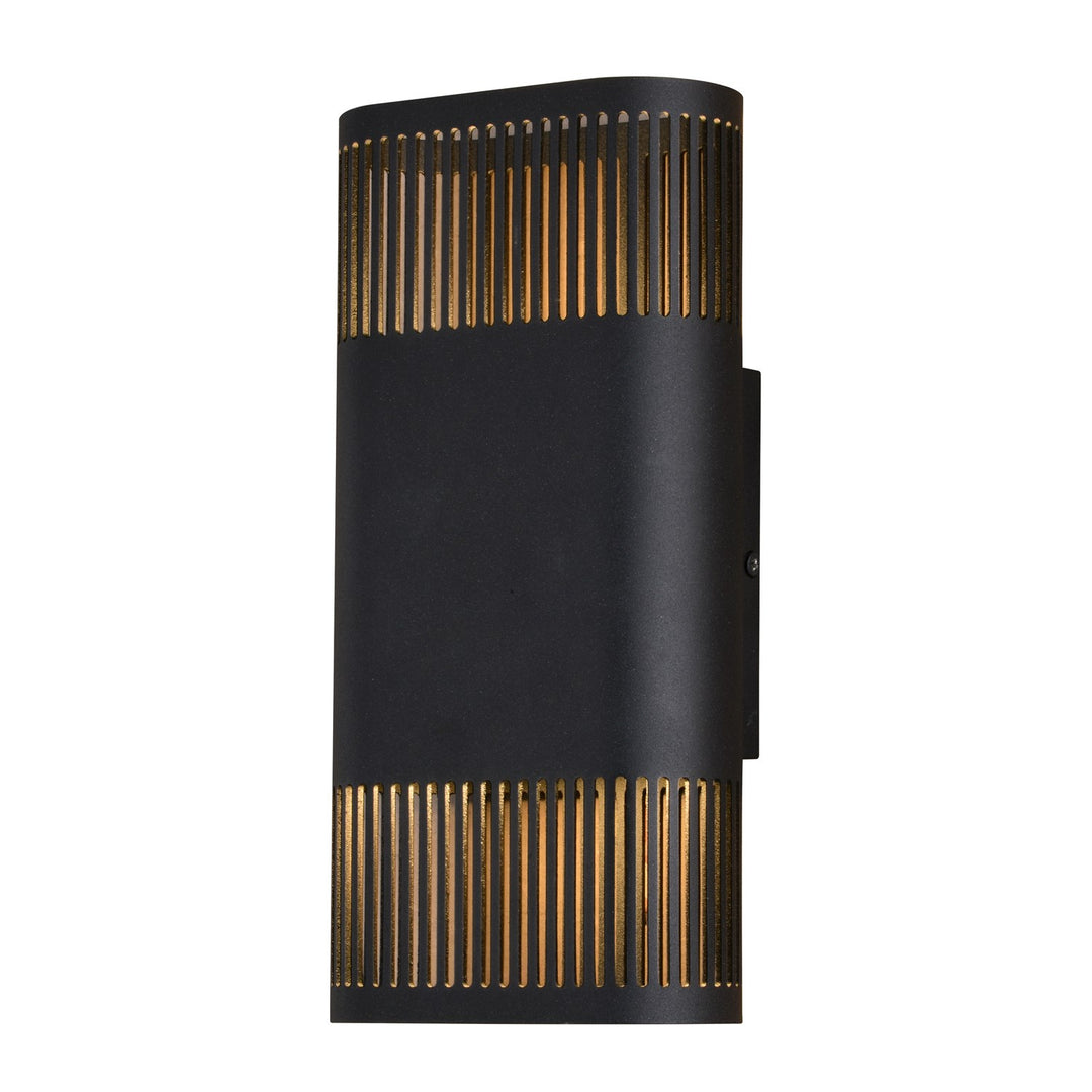 10.25-In. H Led Outdoor Wall Light Textured Black by Vaxcel International