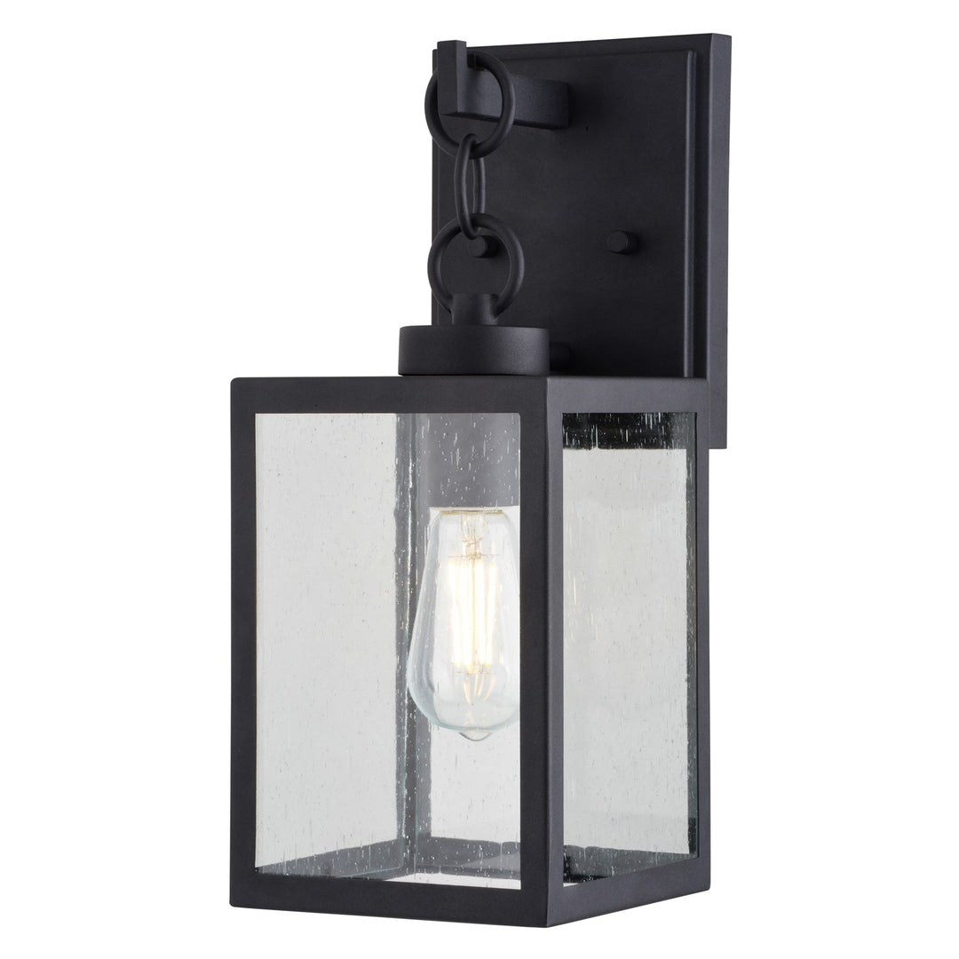 6-In. W Outdoor Wall Light Textured Black by Vaxcel International