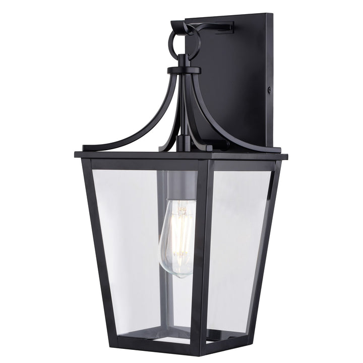7.5-In. W Outdoor Wall Light Matte Black by Vaxcel International