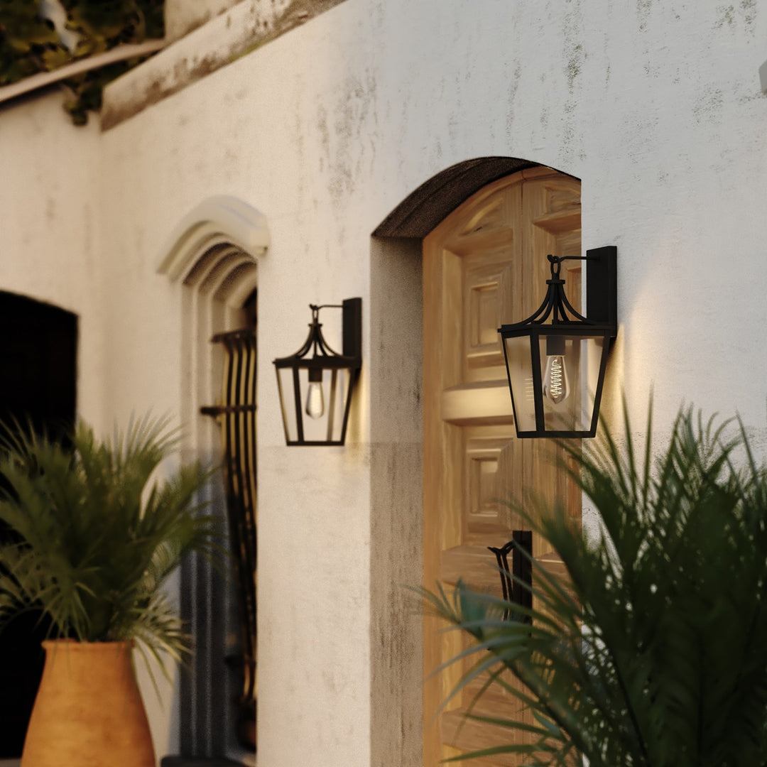 7.5-In. W Outdoor Wall Light Matte Black