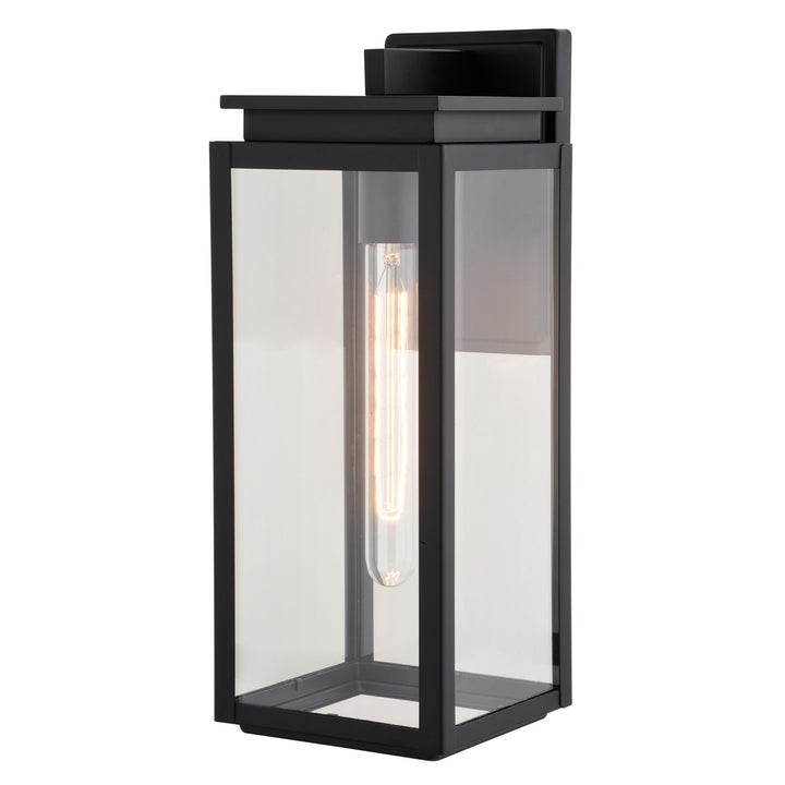 6-In. W Outdoor Wall Light Matte Black by Vaxcel International