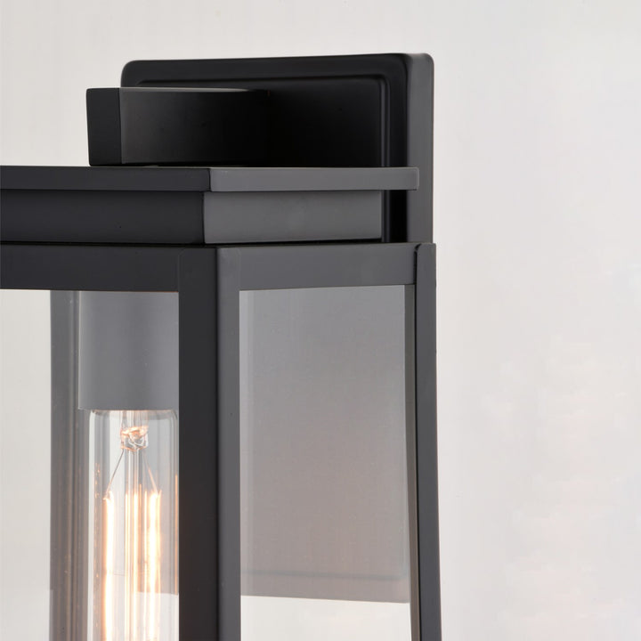 6-In. W Outdoor Wall Light Matte Black