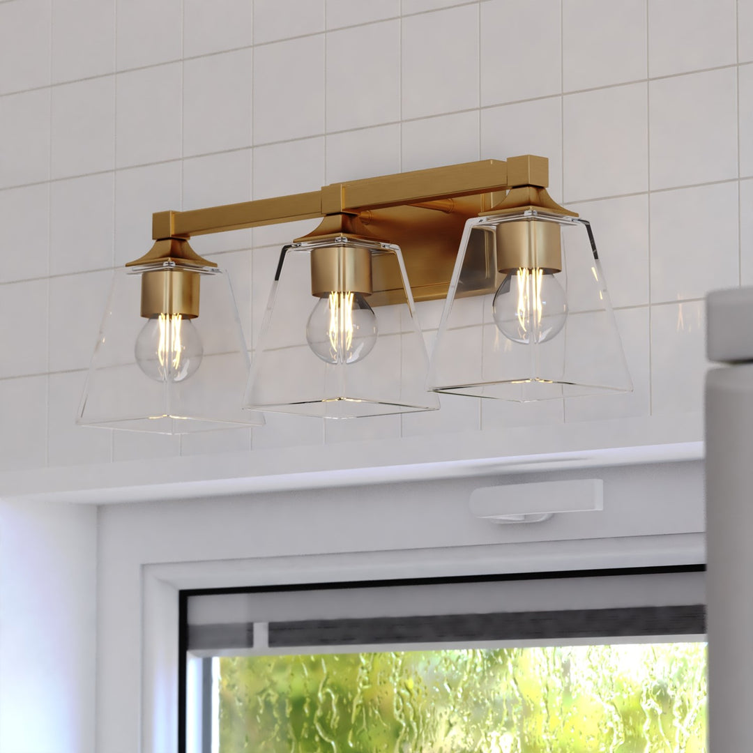 22.5-In. W Vanity Light Modern Gold