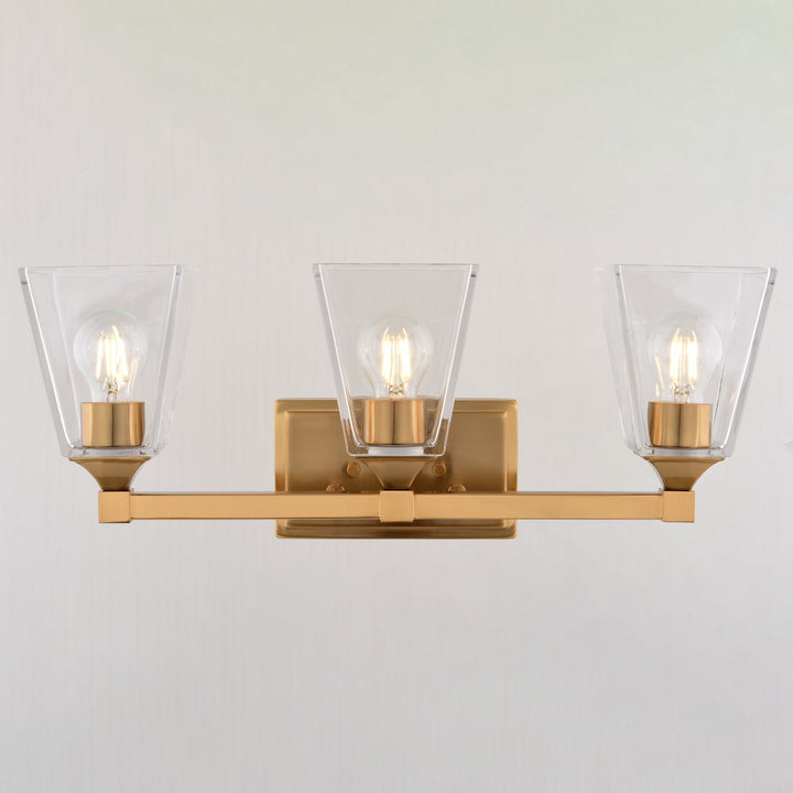 22.5-In. W Vanity Light Modern Gold