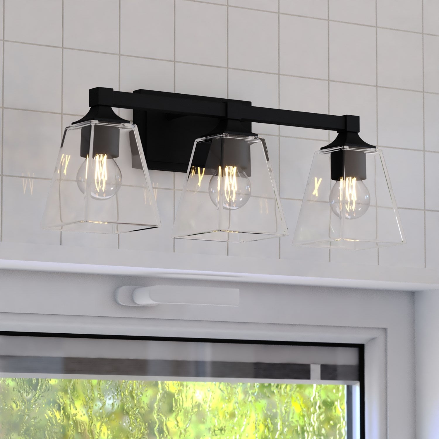 22.5-In. W Vanity Light Matte Black