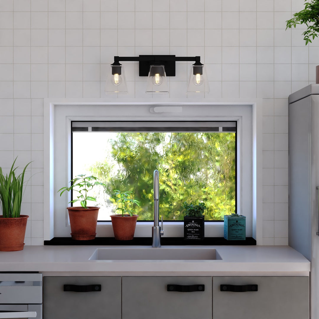 22.5-In. W Vanity Light Matte Black