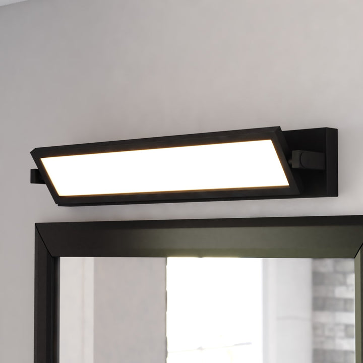 27-In. Led Vanity Light Matte Black