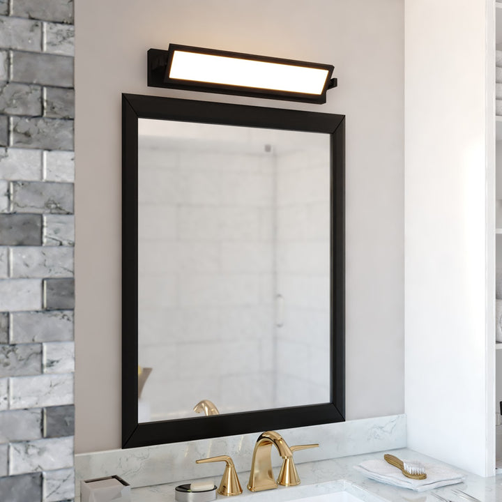 27-In. Led Vanity Light Matte Black