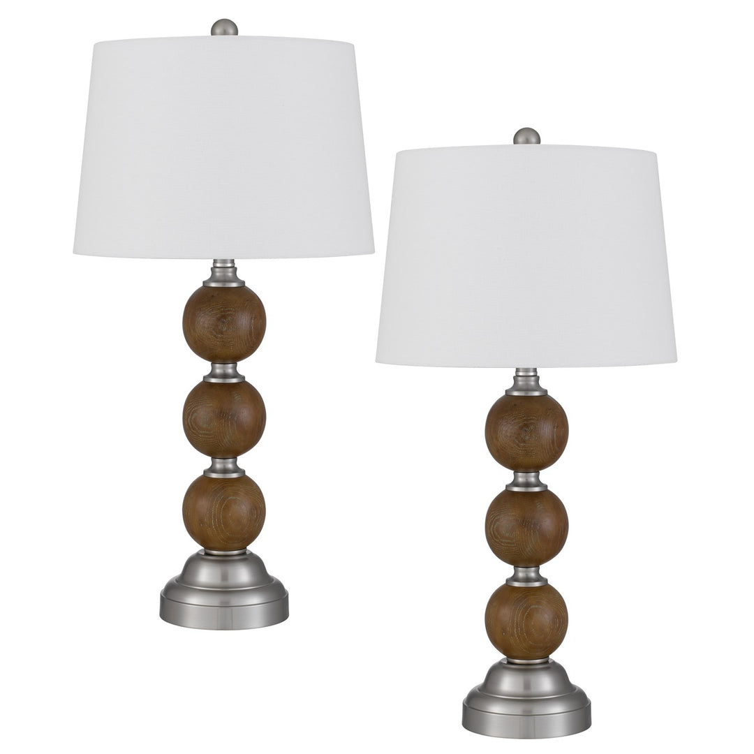 28.25" Height Oak Brown Resin Table Lamp by CAL Lighting