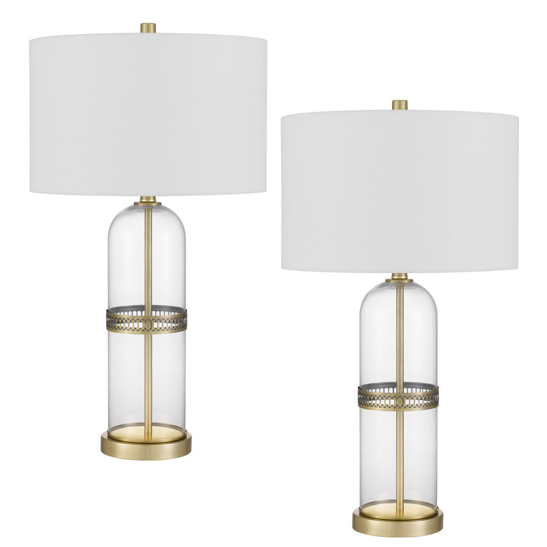 28" Height Antique Glass Table Lamp by CAL Lighting
