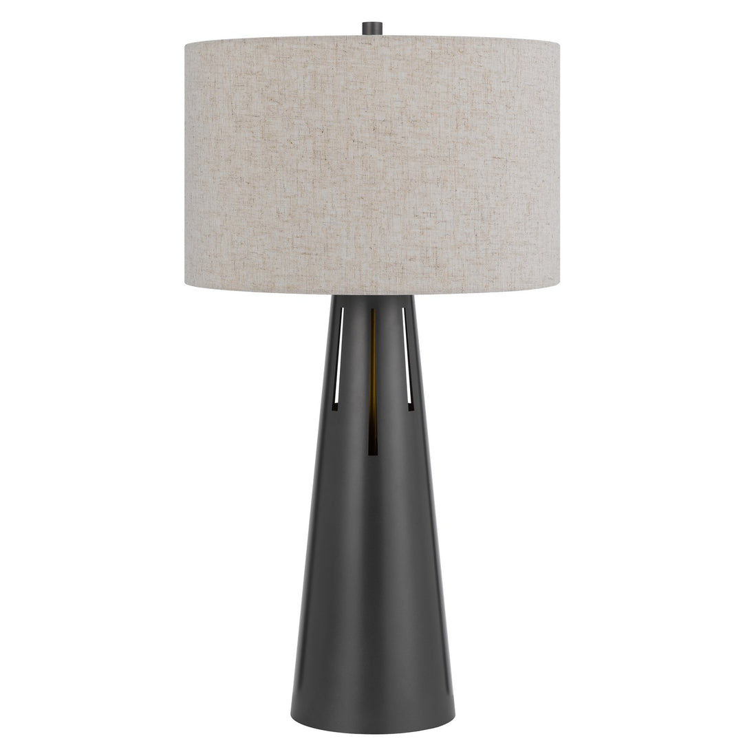 100W 3 Way  Metal Table Lamp With 2W Led Night Light by CAL Lighting