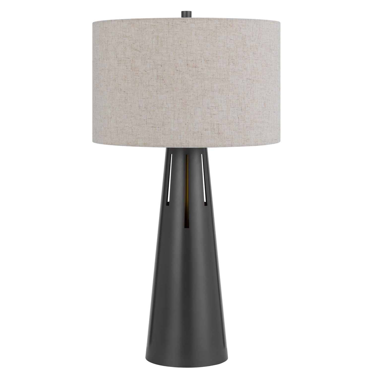 100W 3 Way  Metal Table Lamp With 2W Led Night Light by CAL Lighting