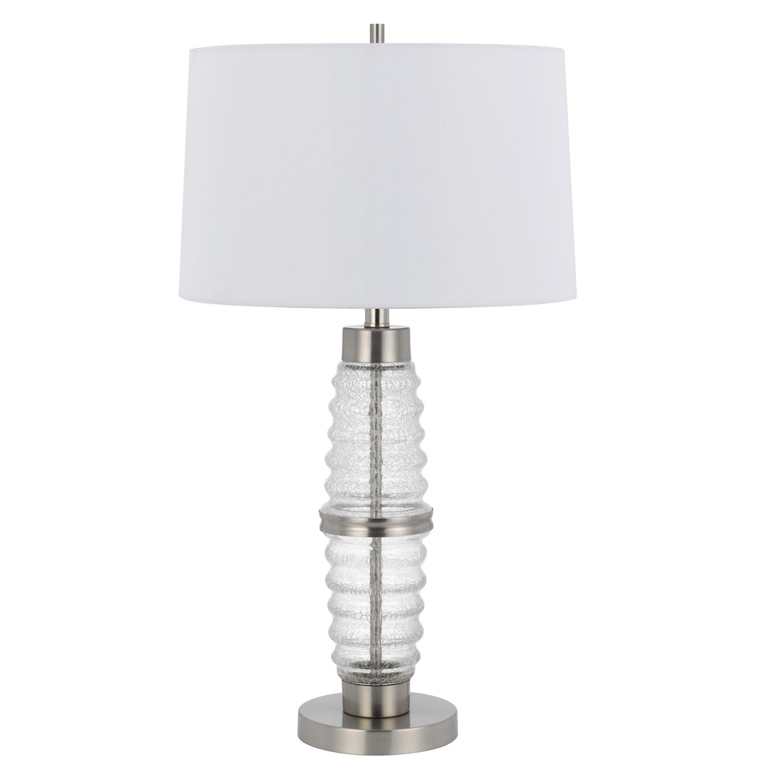 100W 3 Way  Glass Table Lamp With 2W Led Night Light by CAL Lighting