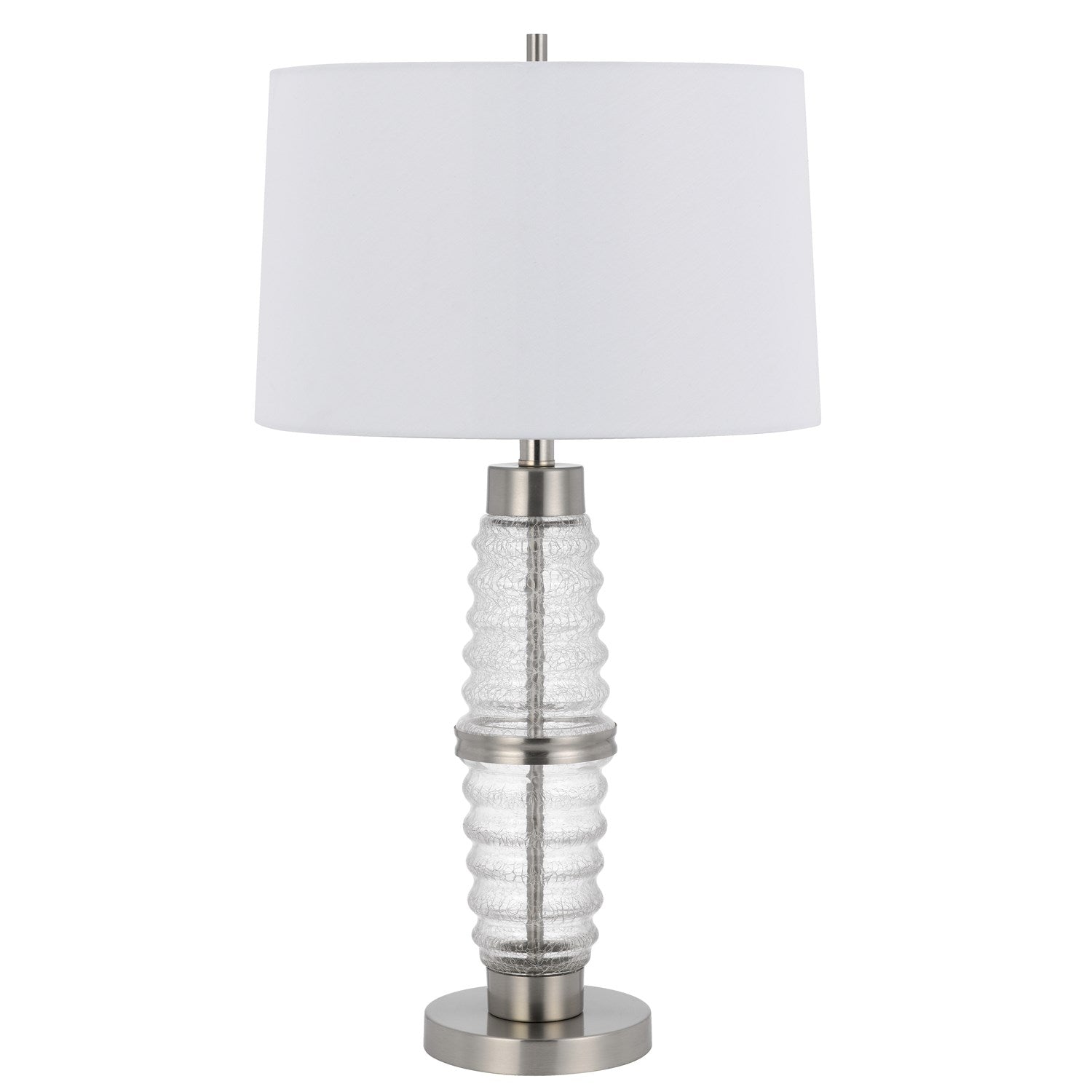 100W 3 Way  Glass Table Lamp With 2W Led Night Light by CAL Lighting