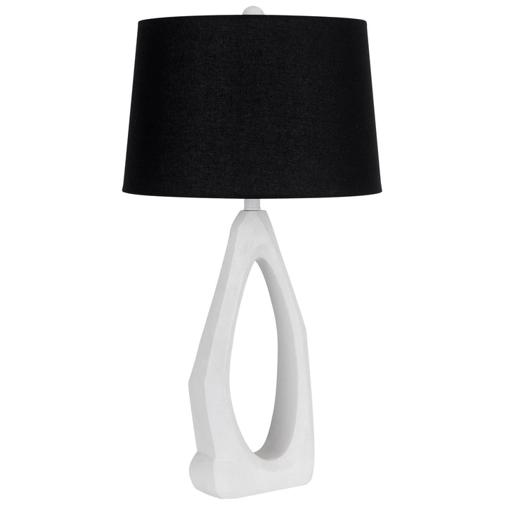 150W 3 Way  Resin Table Lamp With Black Hardback Fabric Shade by CAL Lighting