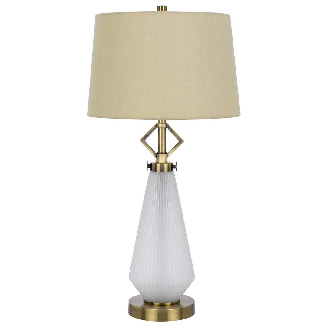 100W Led  Metal/Glass Table Lamp With 2W Led Night Light by CAL Lighting