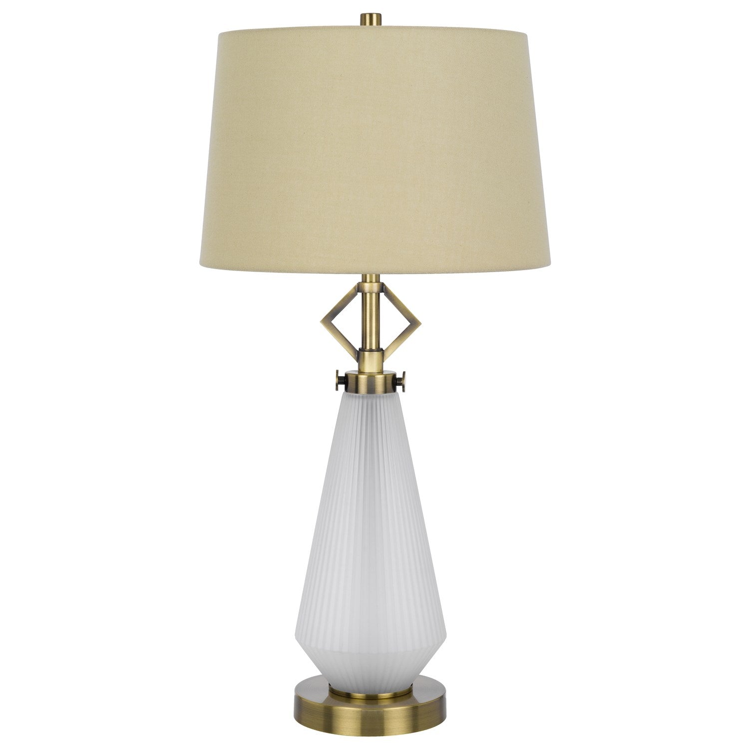 100W Led  Metal/Glass Table Lamp With 2W Led Night Light by CAL Lighting