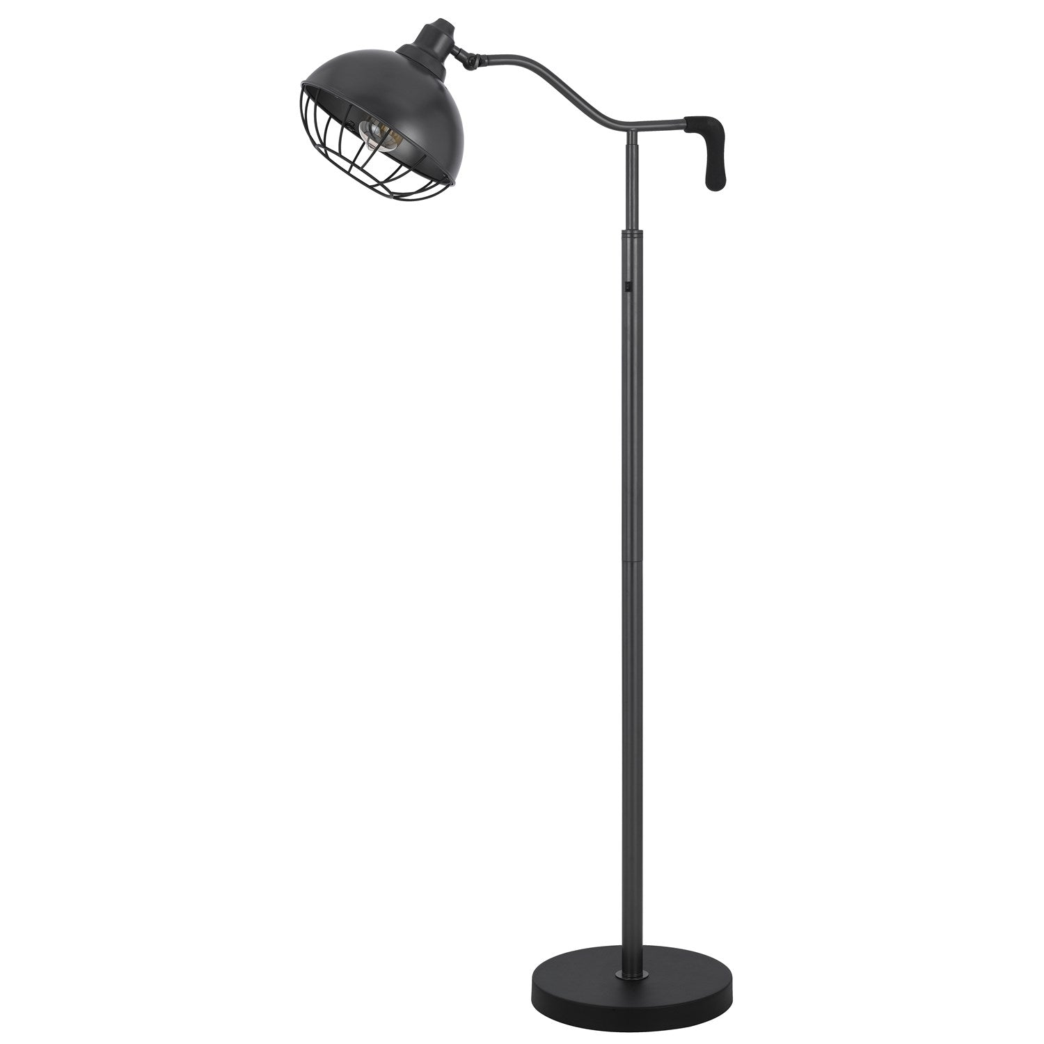 60W  Metal Floor Lamp With Adjustable Caged Shade. (Bulb Not Included) by CAL Lighting