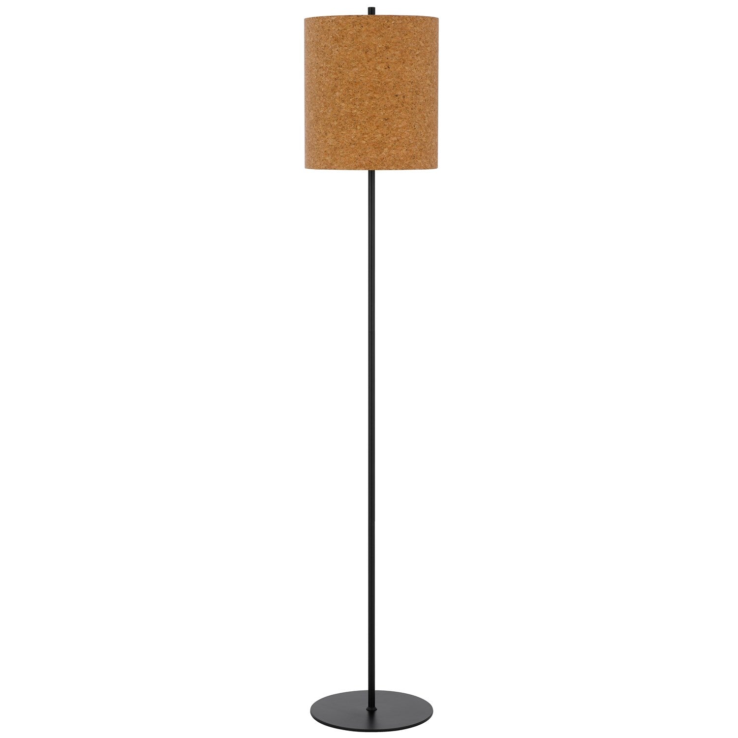 100W Metal Floor Lamp With Cork Shade by CAL Lighting