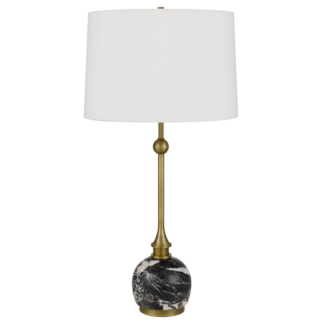 150W 3 Way  Metal Table Lamp With Marble Stone Base by CAL Lighting