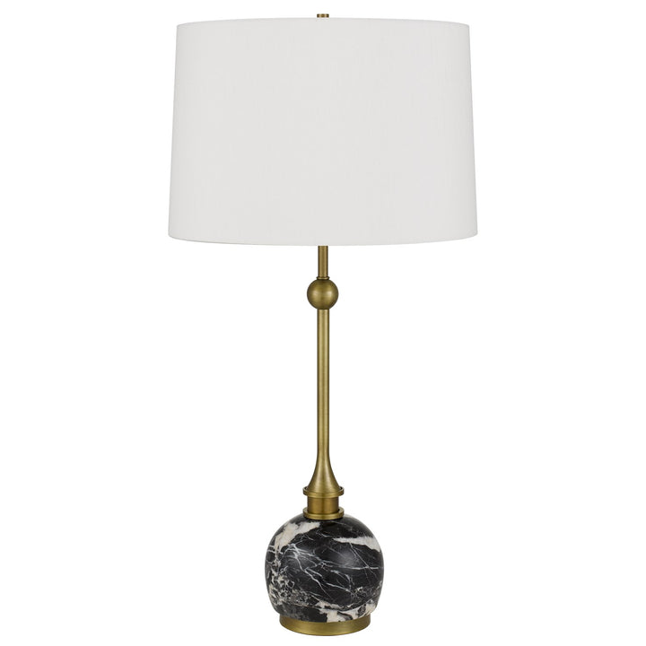150W 3 Way  Metal Table Lamp With Marble Stone Base by CAL Lighting