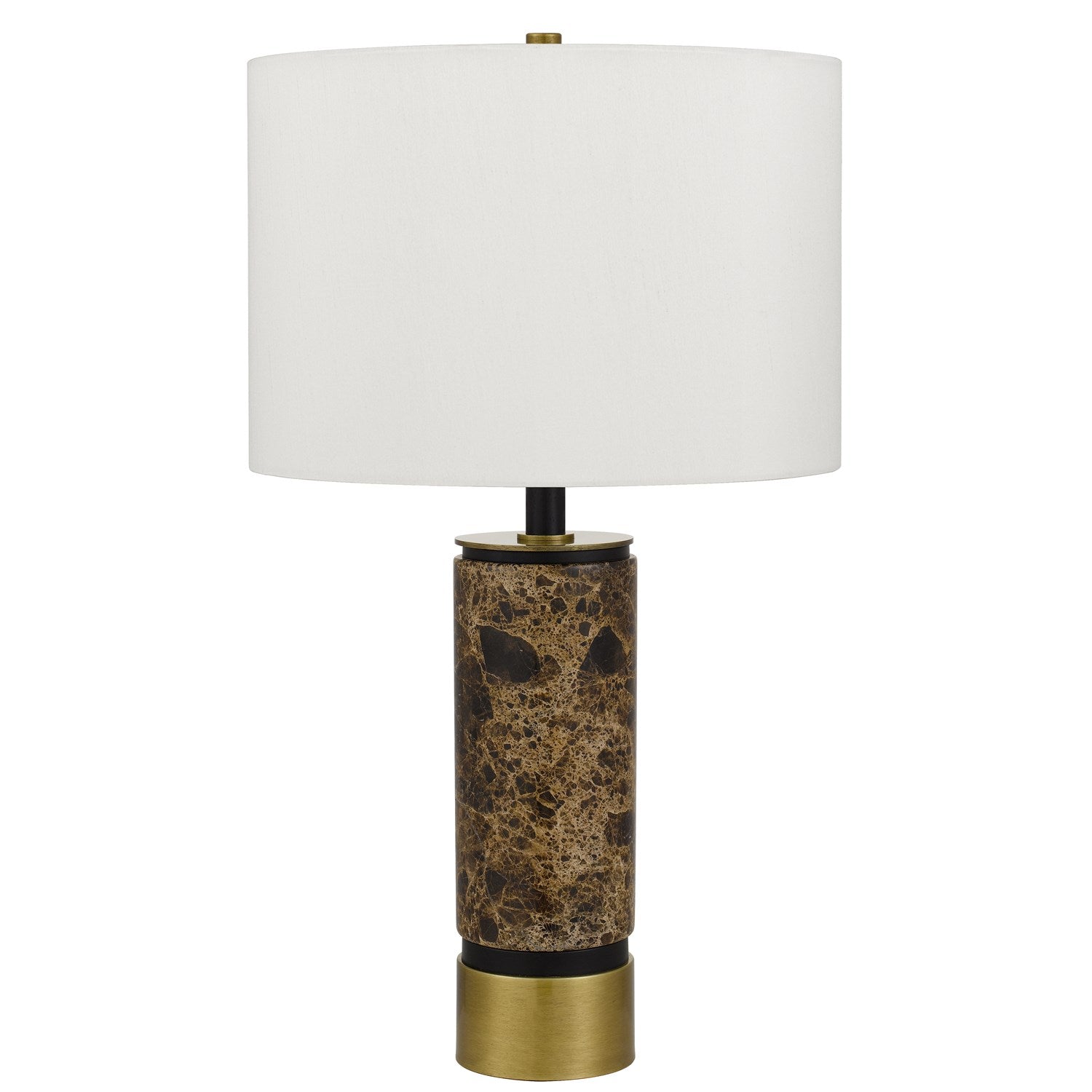 150W 3 Way  Marble Stone Table Lamp With Metal Base by CAL Lighting