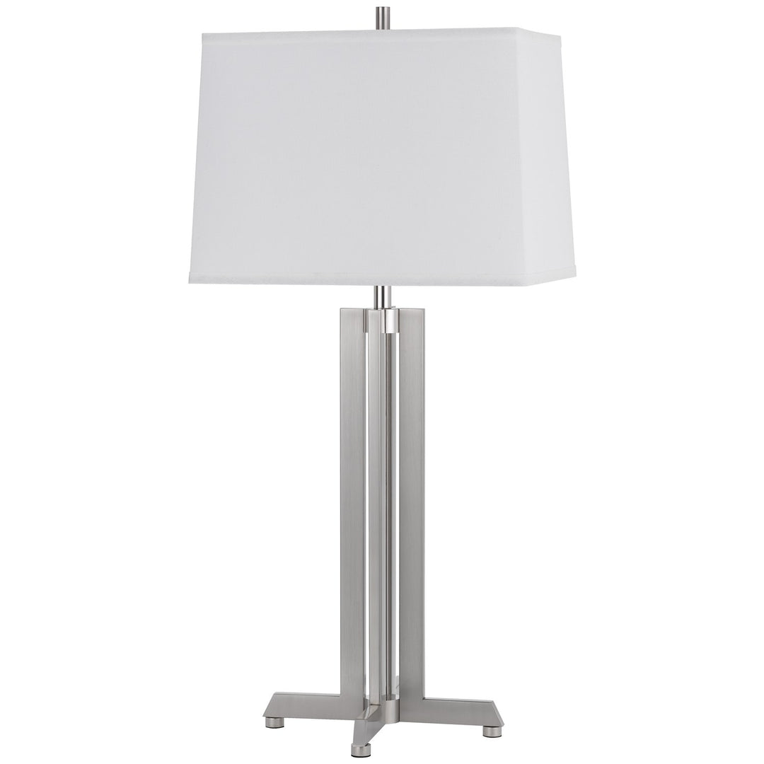 100W  Metal Table Lamp With Rectangular Hardback Fabric Shade by CAL Lighting