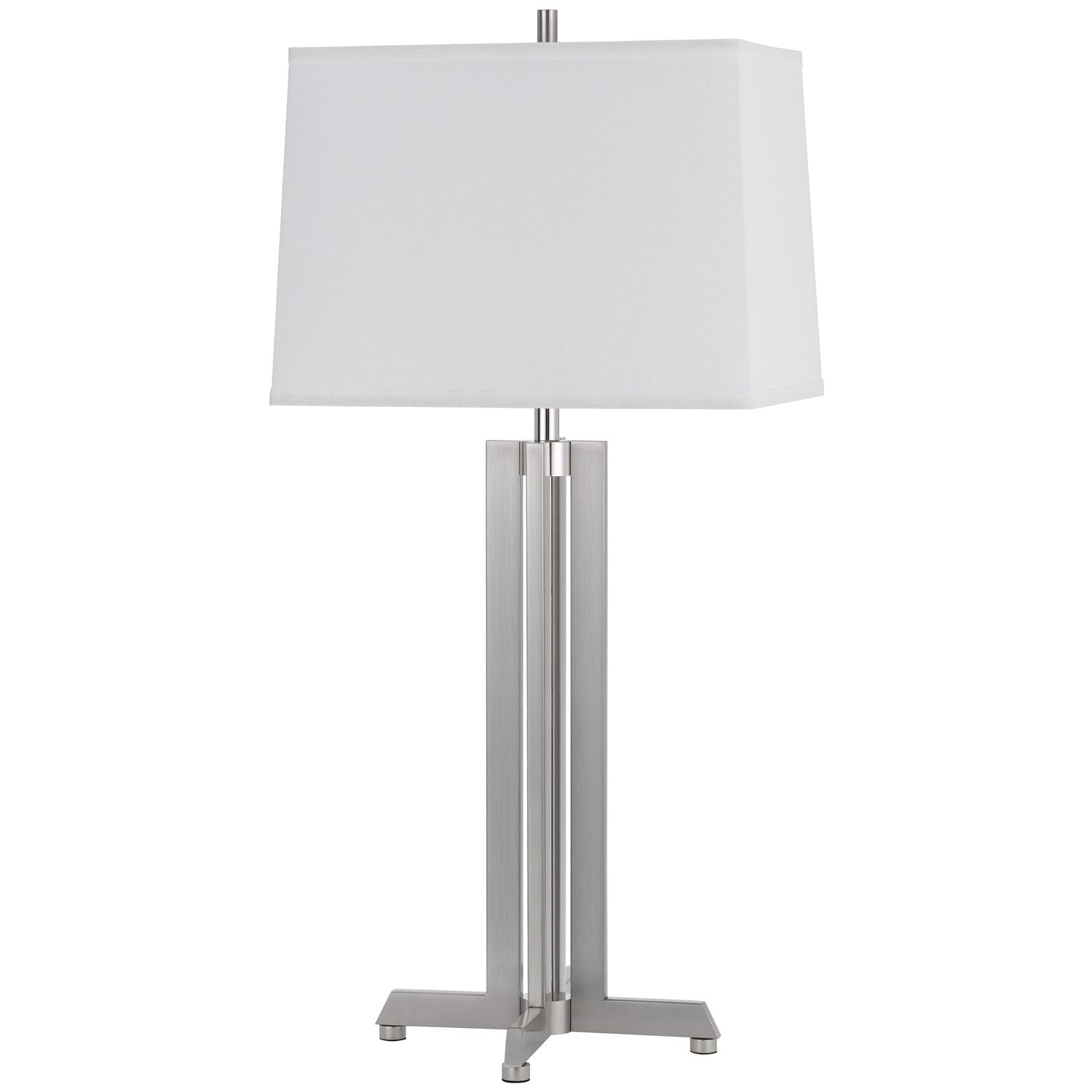 100W  Metal Table Lamp With Rectangular Hardback Fabric Shade by CAL Lighting