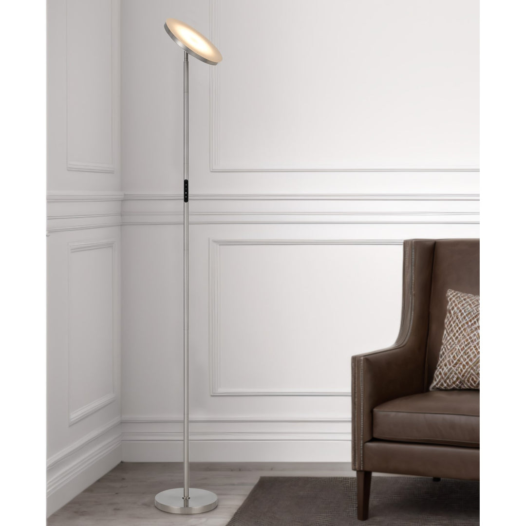 30W Integrated Led Adjustable Torchiere With Dimmer Control