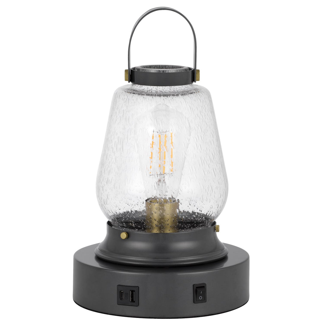 60W Terni Accent Lamp With Bubbled Glass by CAL Lighting