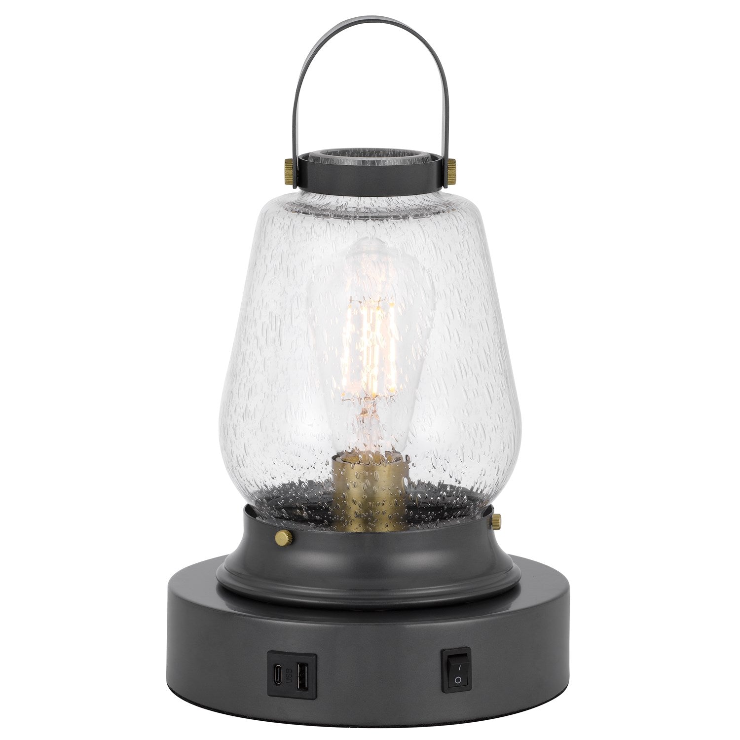 60W Terni Accent Lamp With Bubbled Glass