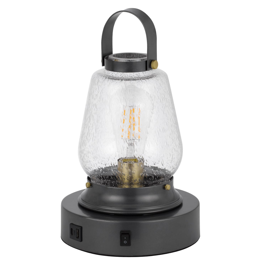 60W Terni Accent Lamp With Bubbled Glass