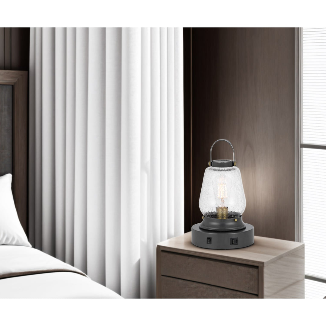60W Terni Accent Lamp With Bubbled Glass