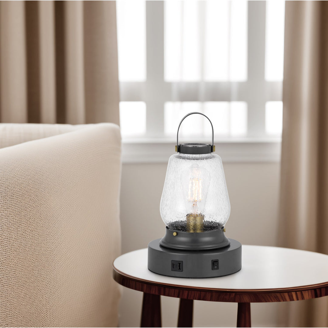 60W Terni Accent Lamp With Bubbled Glass